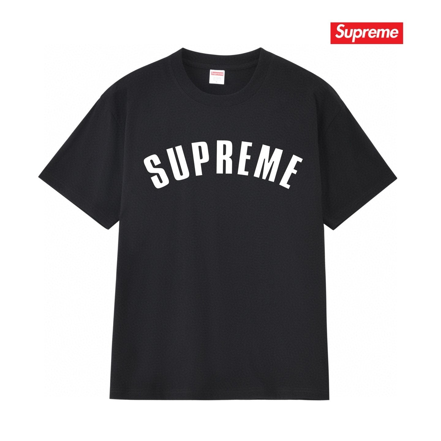 Supreme Cracked Arched Wordmark Graphic T-Shirt — hero