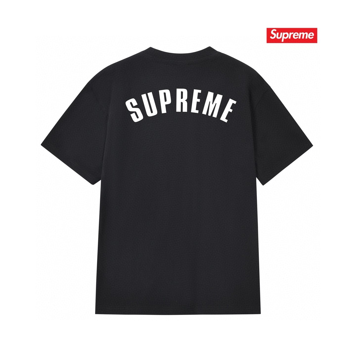 Supreme Cracked Arched Wordmark Graphic T-Shirt — back