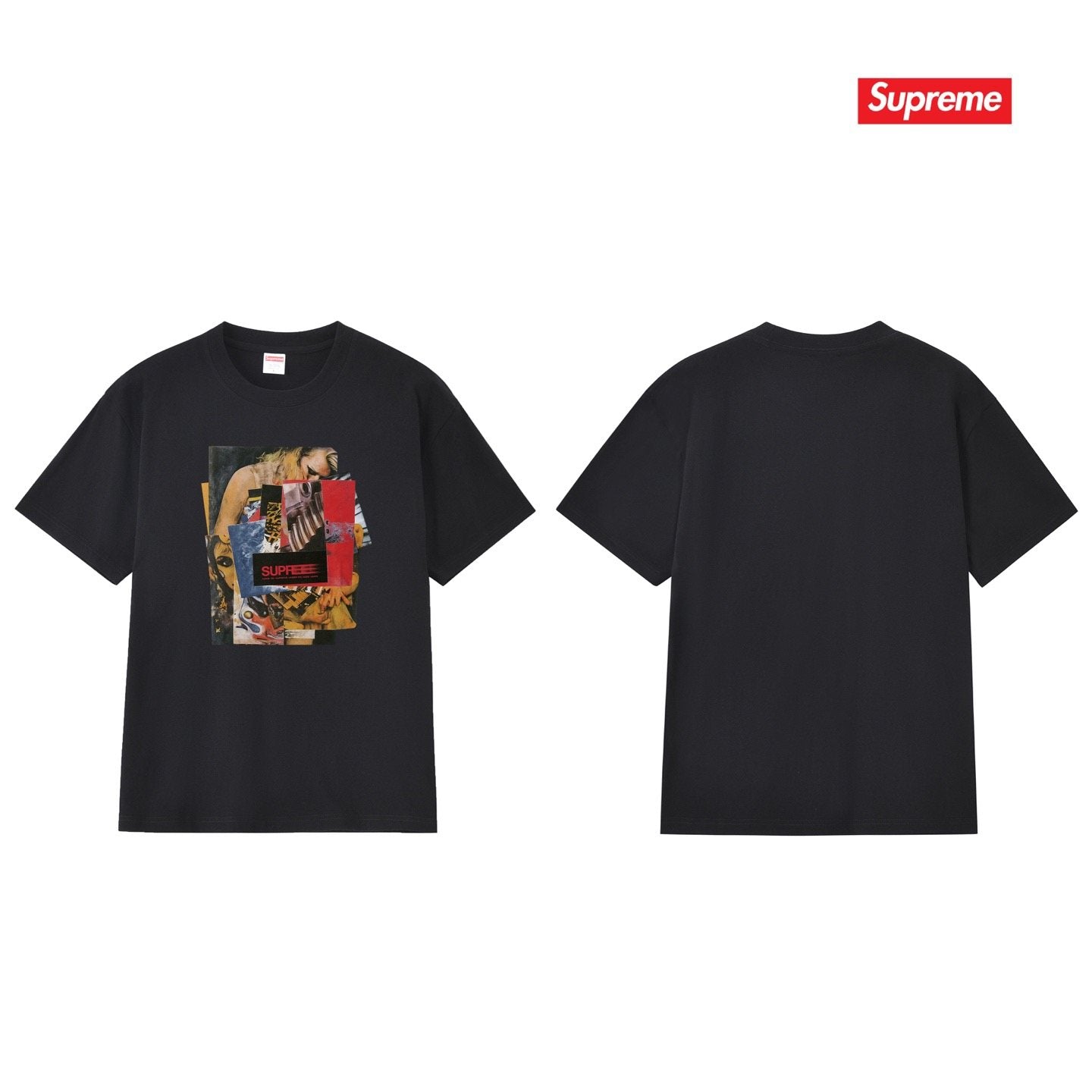 Supreme Collage Graphic Short-Sleeve T-Shirt — back