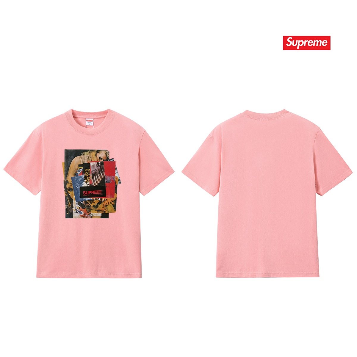 Supreme Collage Graphic Short-Sleeve T-Shirt — back