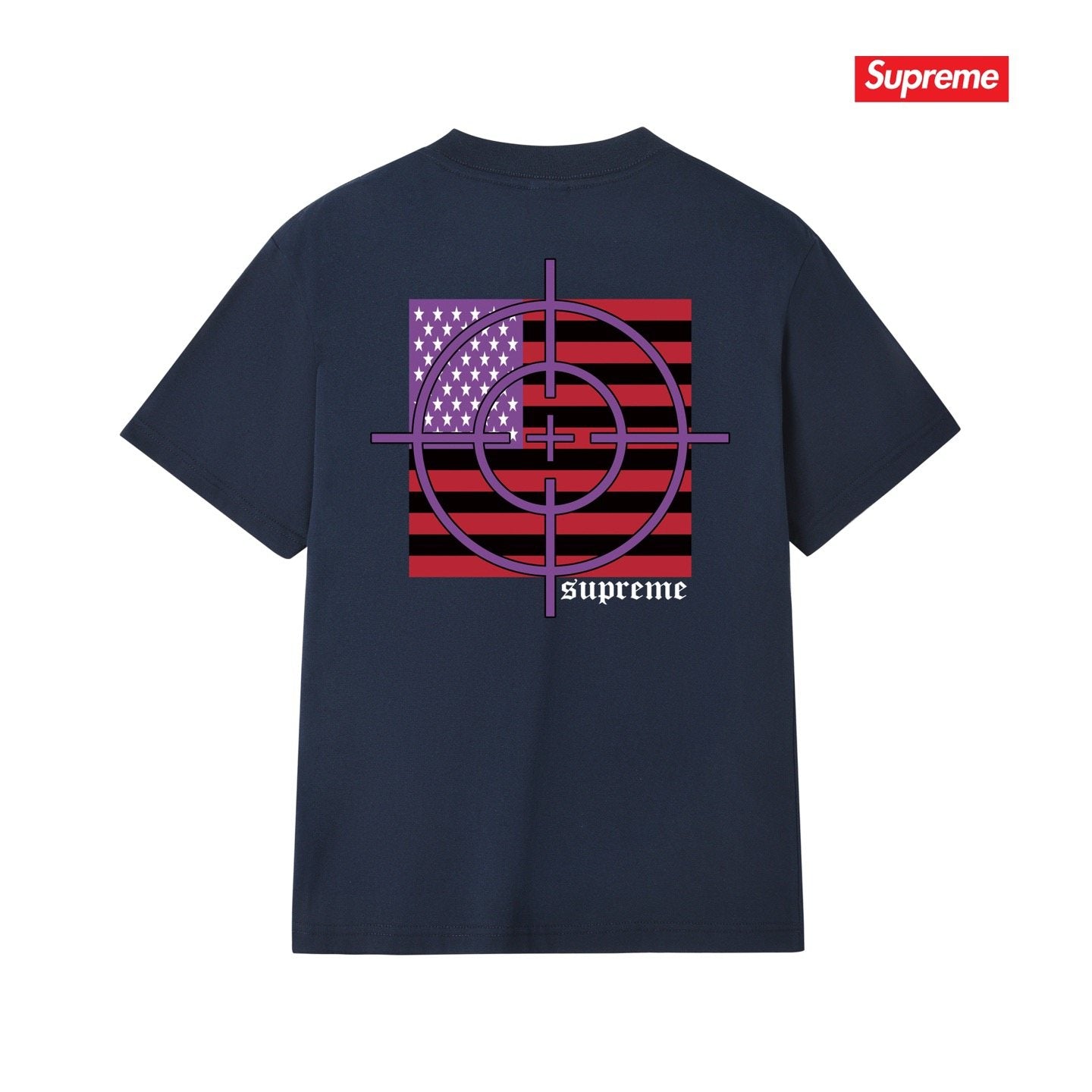 Supreme Flag Target Graphic T-Shirt — back