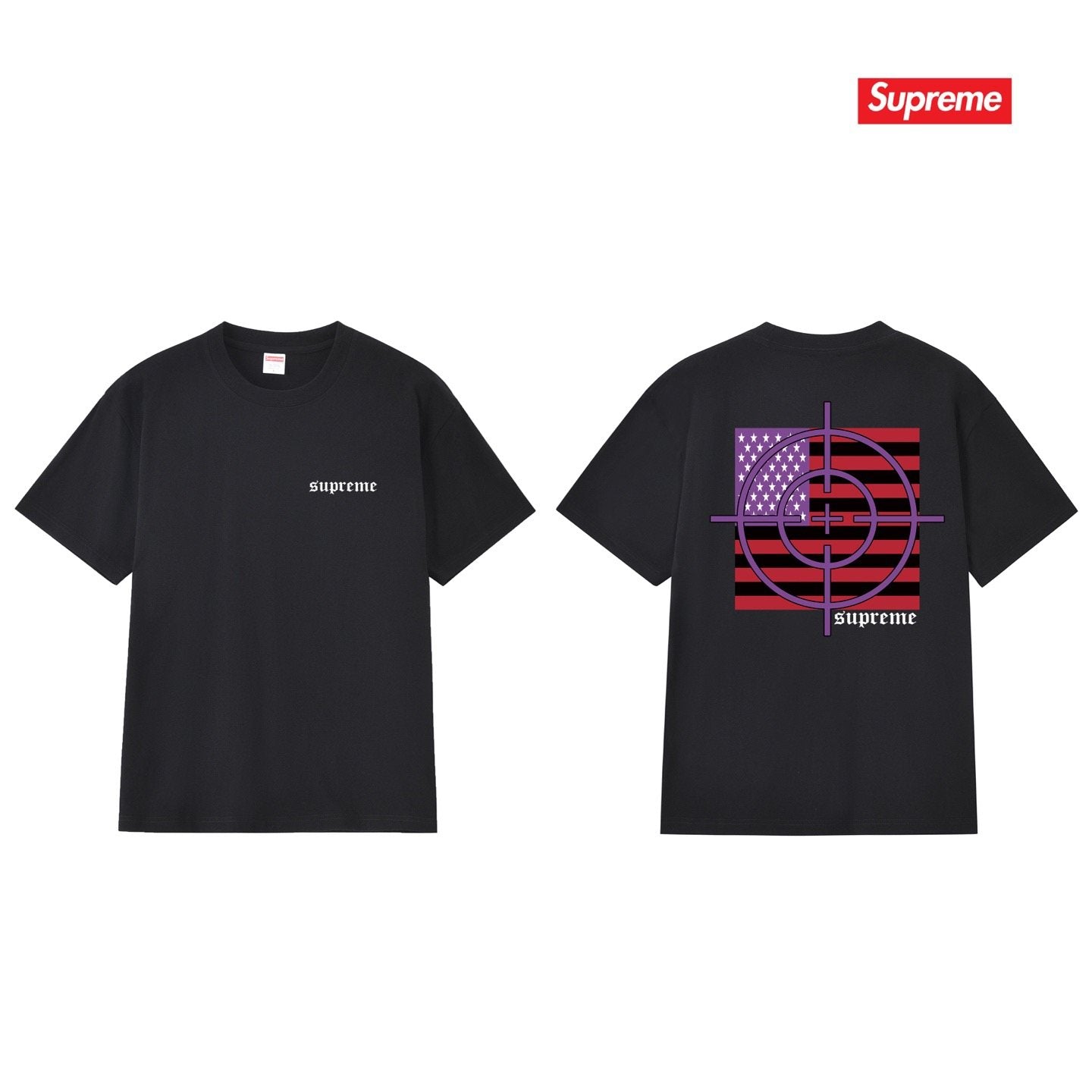 Supreme Flag Target Graphic T-Shirt — hero