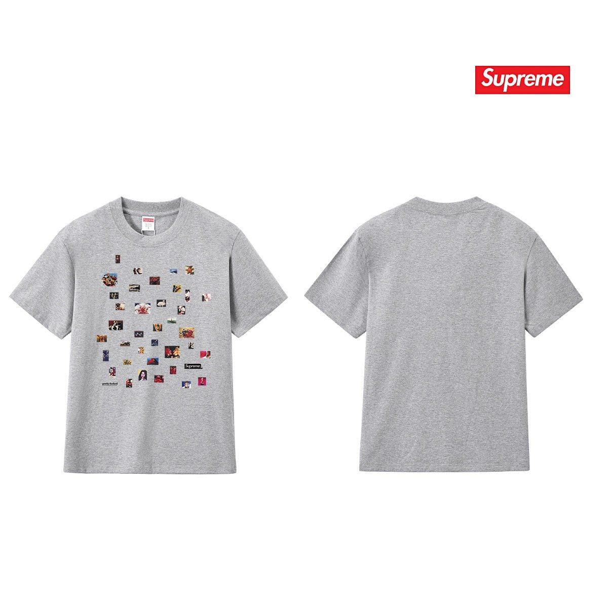 Supreme Photo Collage Graphic T-Shirt — back