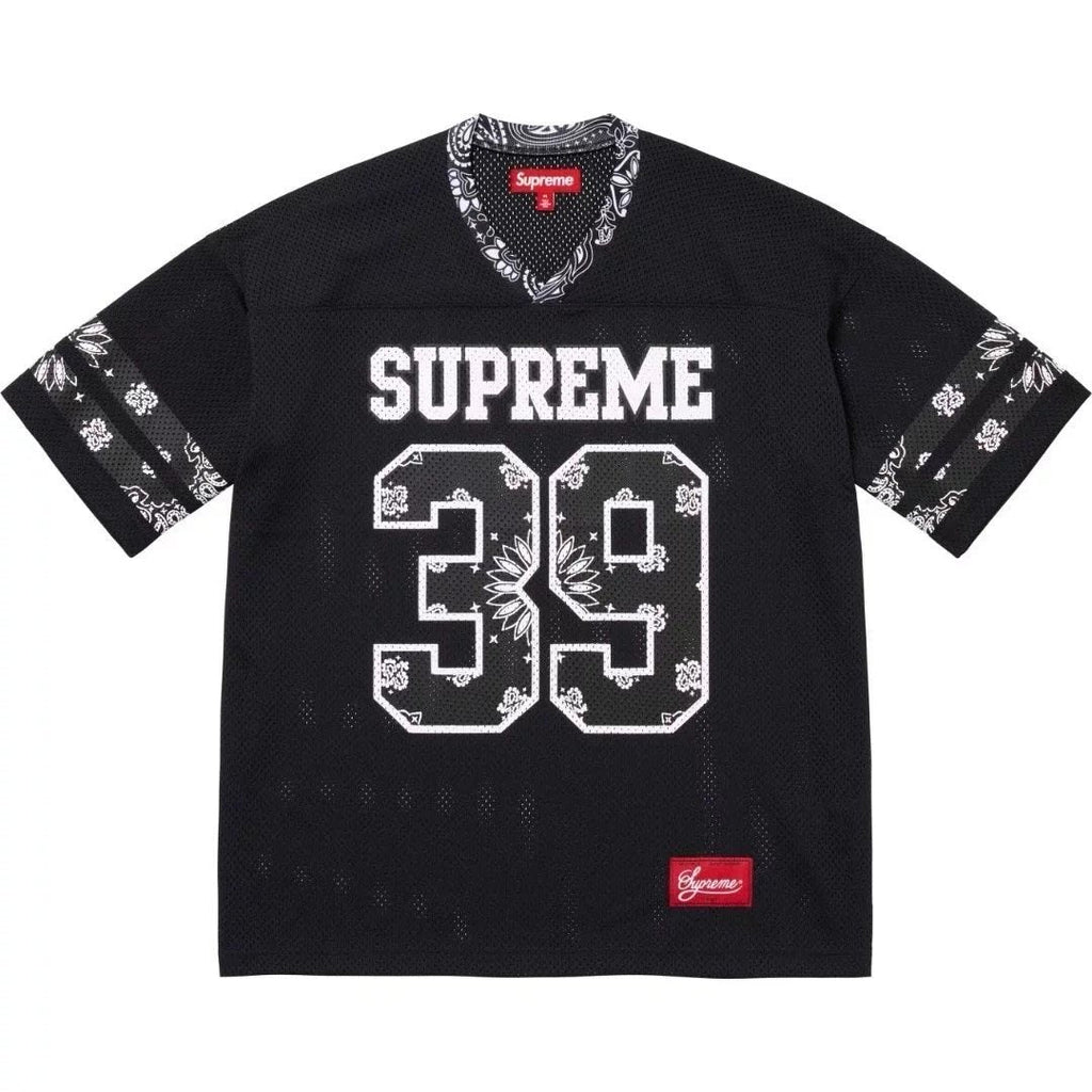 Supreme 39 Bandana-Trim Mesh Jersey T-Shirt — hero