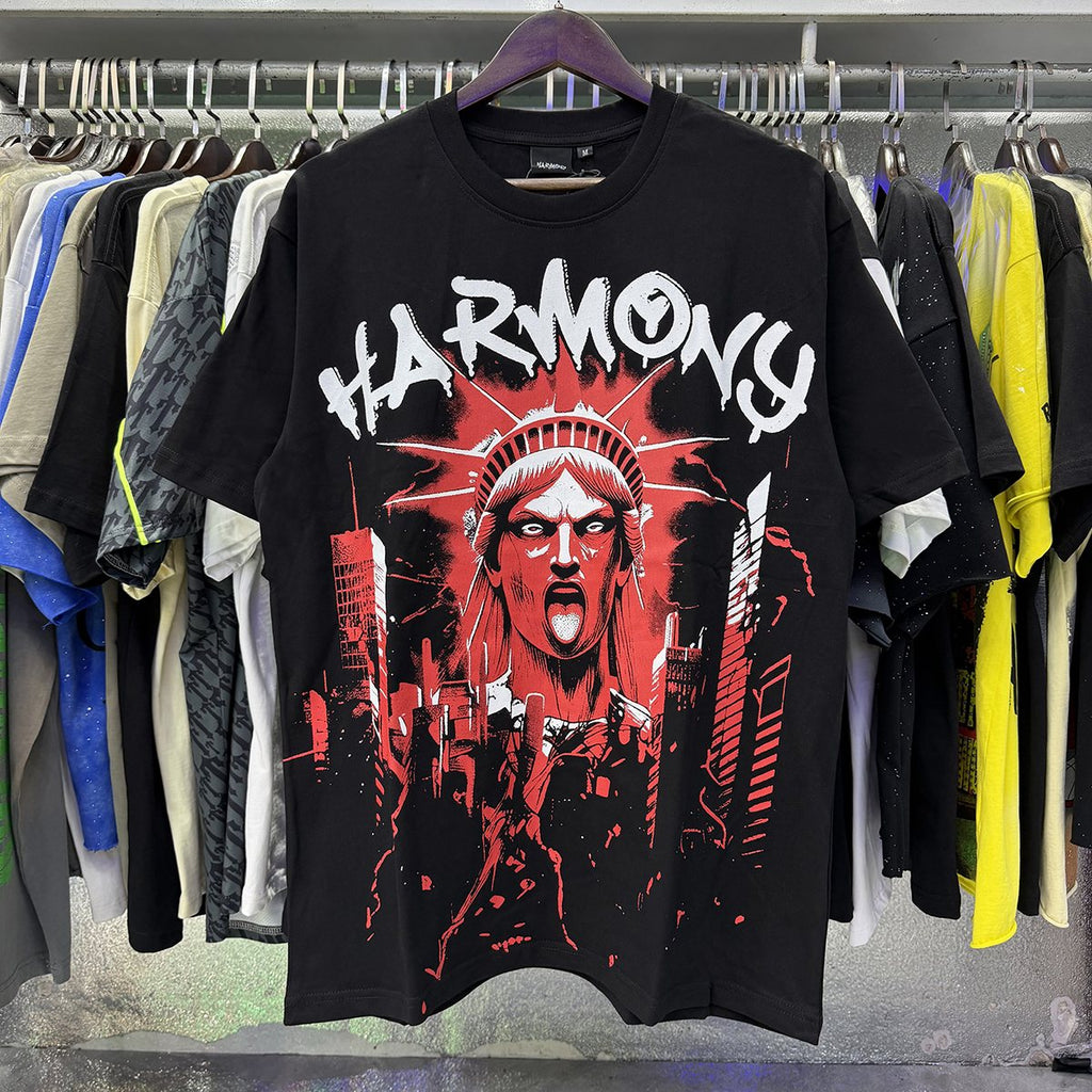 HARMONY Statue of Liberty World Tour Graphic T-Shirt — context