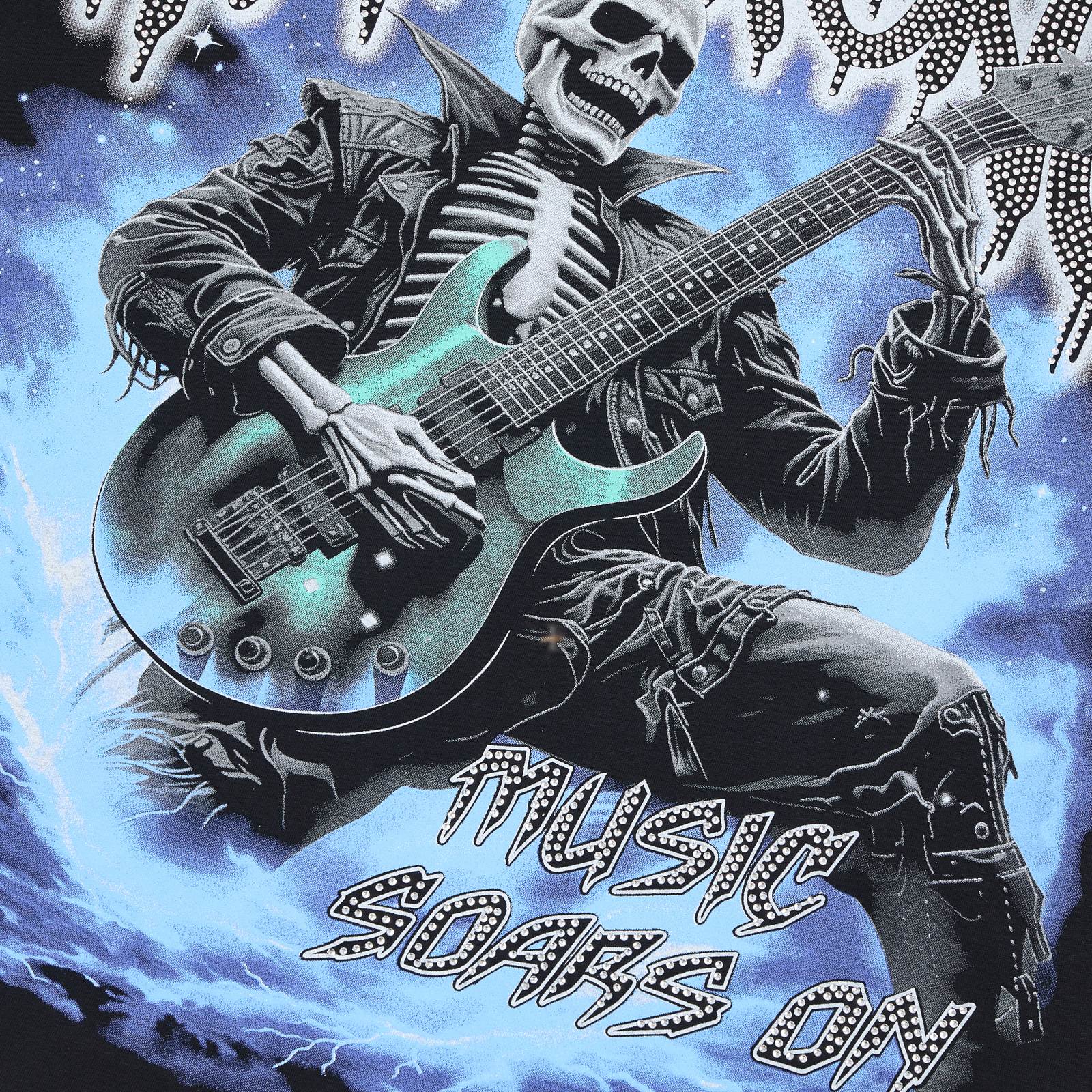HARMONY Guitar Skeleton Graphic T-Shirt — detail