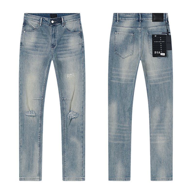 R+A Light Blue Distressed Jeans — hero
