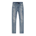 R+A Light Blue Paint Splatter Jeans — hero