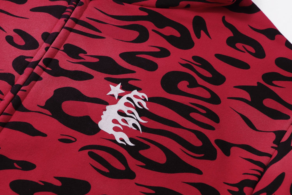 Hellstar Camo Graphic Zip Hoodie — detail