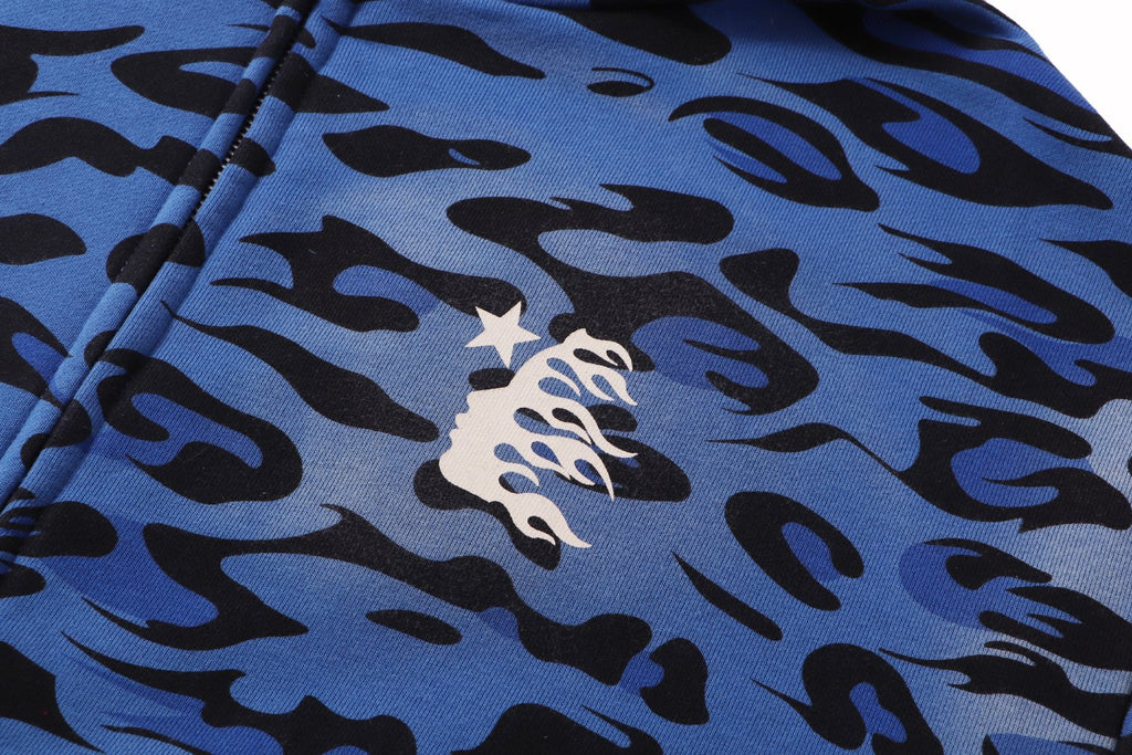 Hellstar Camo Graphic Zip Hoodie — detail