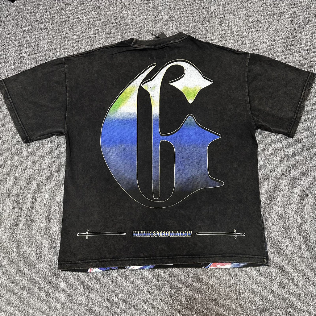 Godspeed Skeleton Guitar Graphic T-Shirt — back