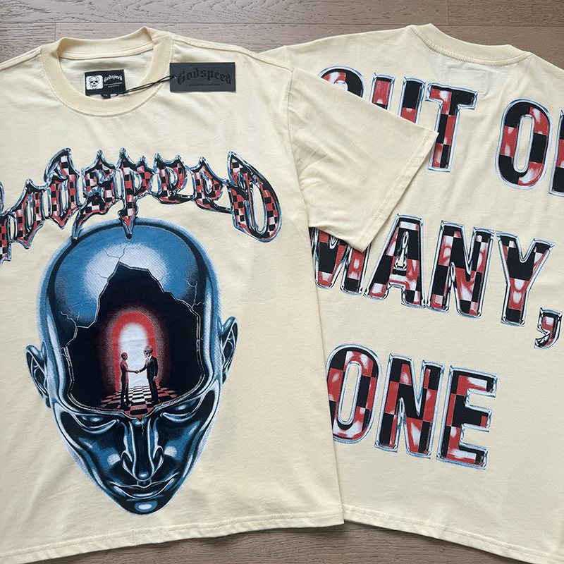 Godspeed Out of Many One Graphic T-Shirt — comparison
