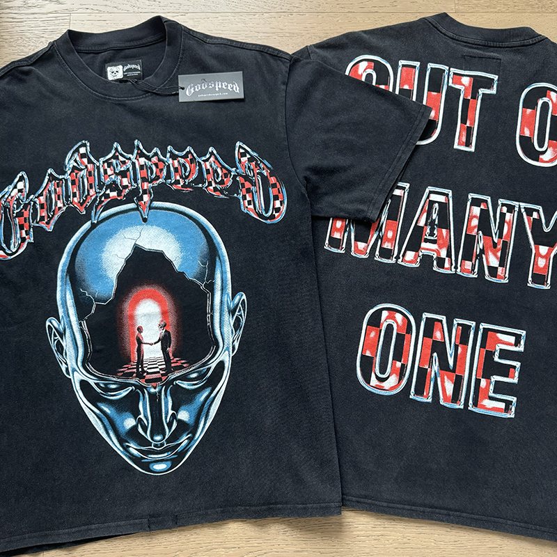 Godspeed Out of Many One Graphic T-Shirt — comparison