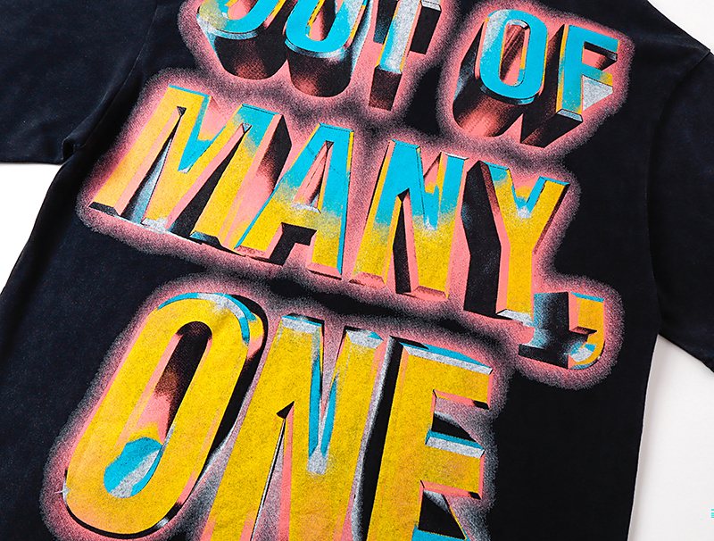 Godspeed Out of Many One Skull Graphic T-Shirt — detail