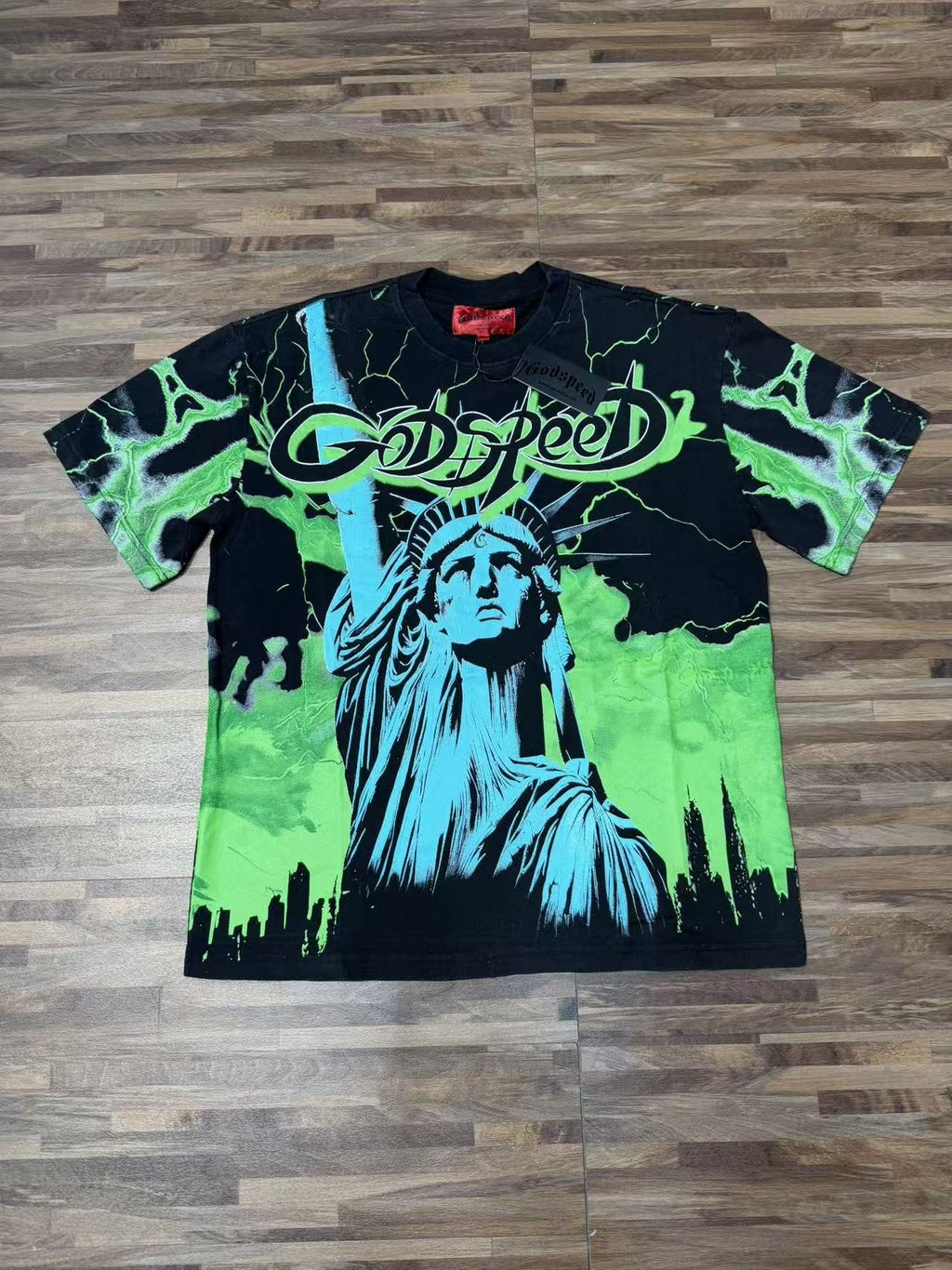 Godspeed Out of Many One Graphic T-Shirt — front
