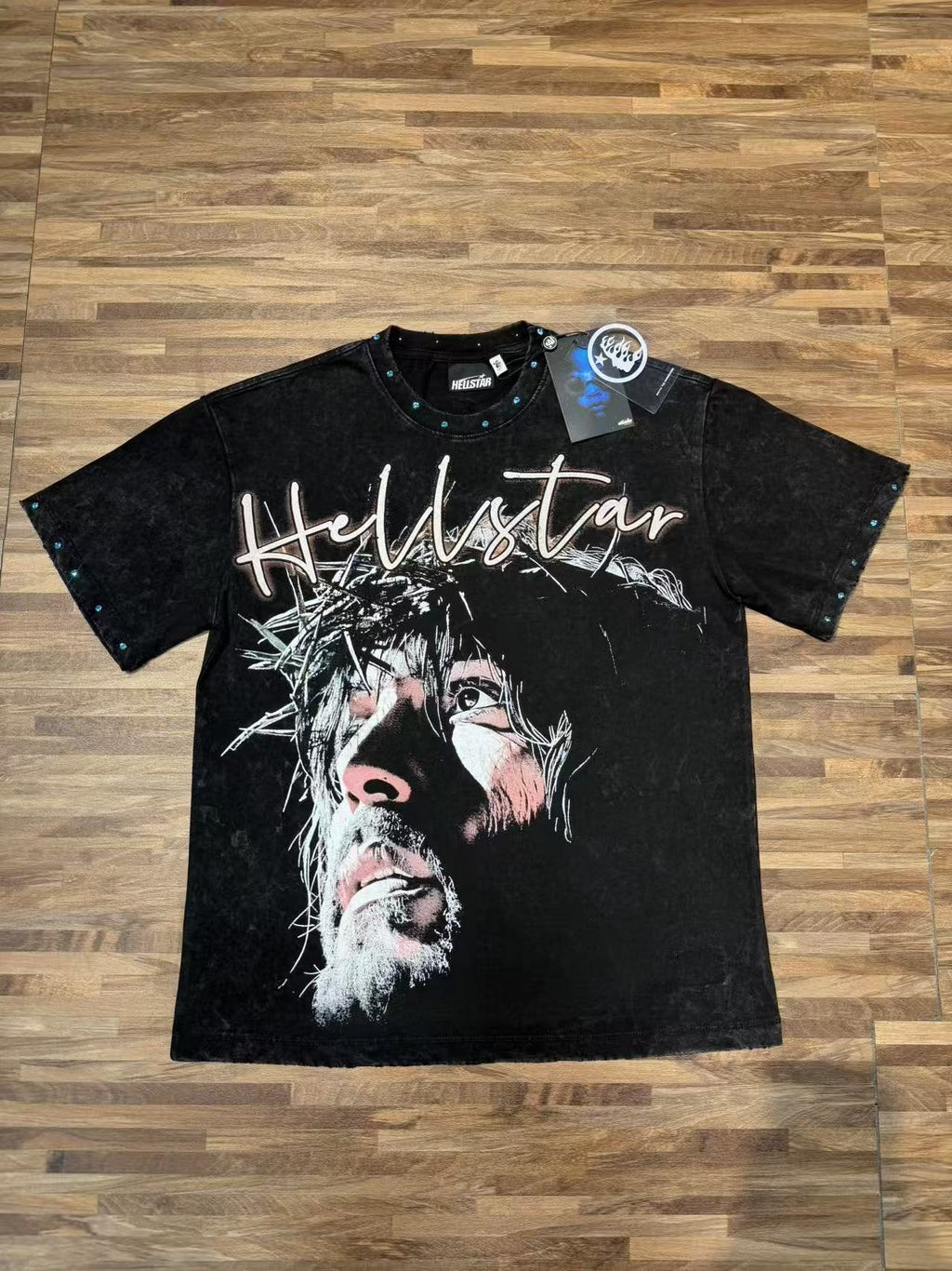 Hellstar Records Face Graphic T-Shirt — front