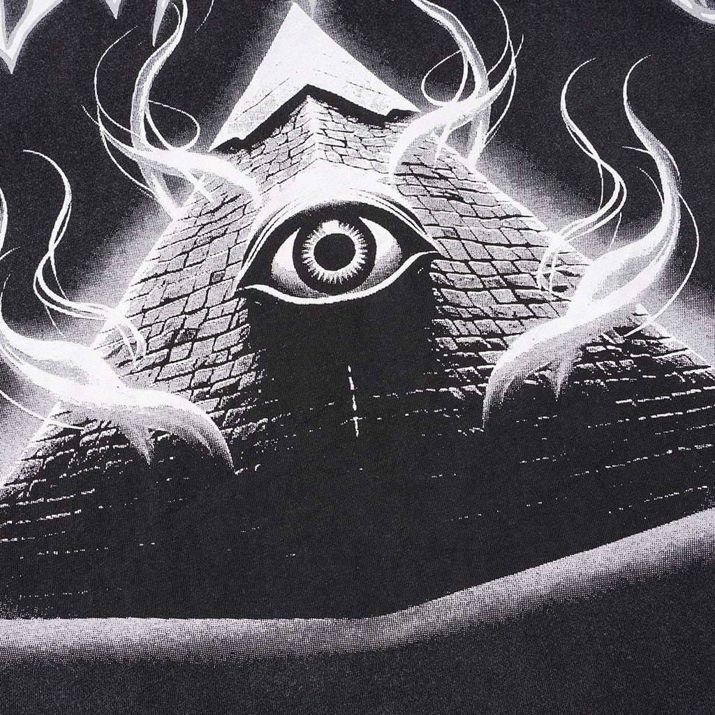 Godspeed Out of Many One Washed Black Graphic T-Shirt — detail
