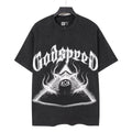 Godspeed Out of Many One Washed Black Graphic T-Shirt — hero