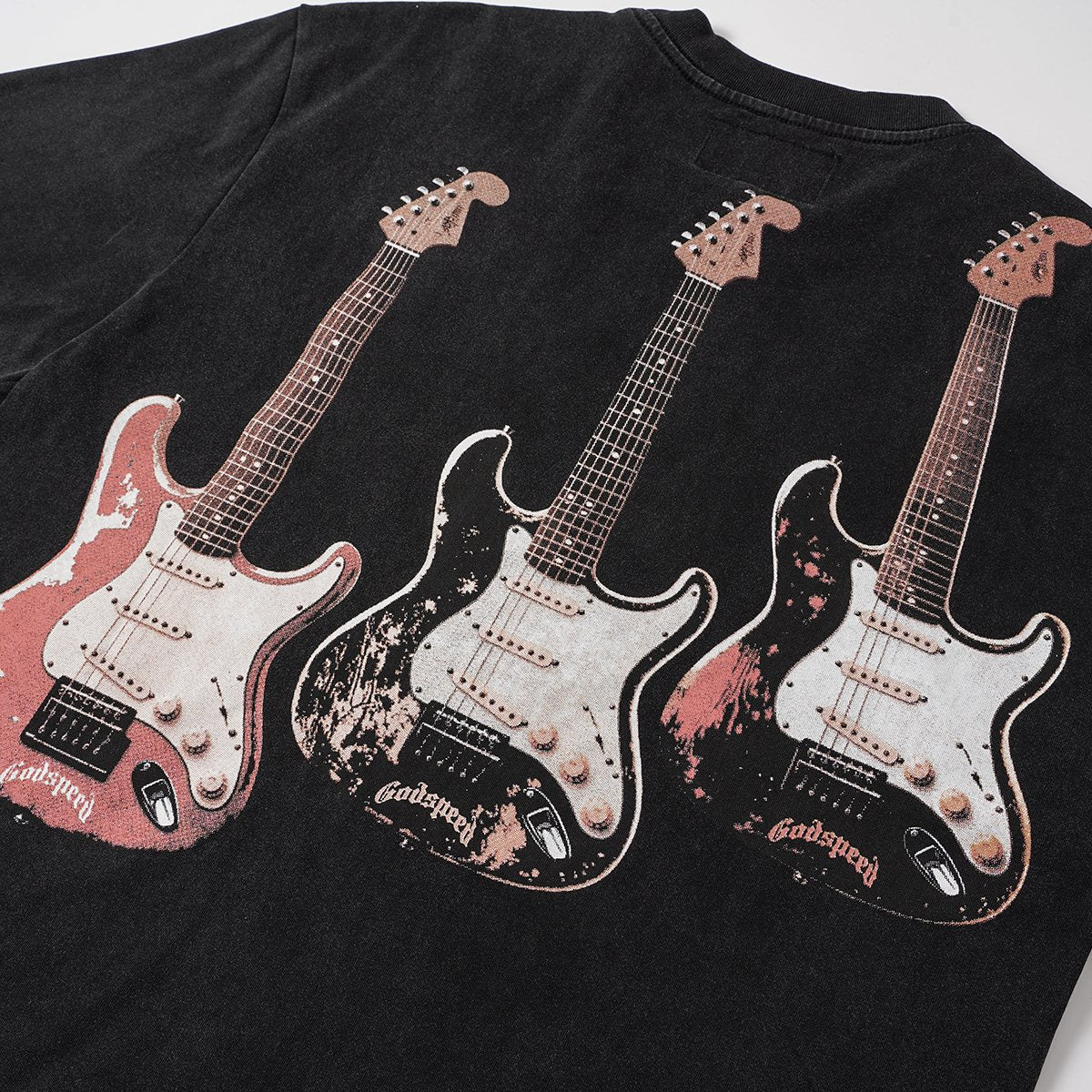 Godspeed Skeleton Band Graphic T-Shirt — detail