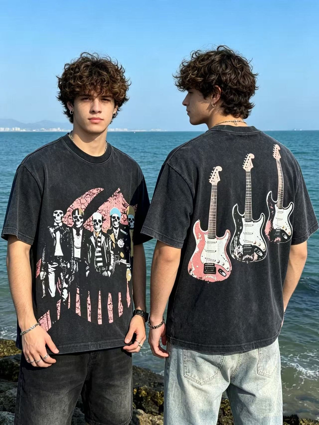 Godspeed Skeleton Band Graphic T-Shirt — context