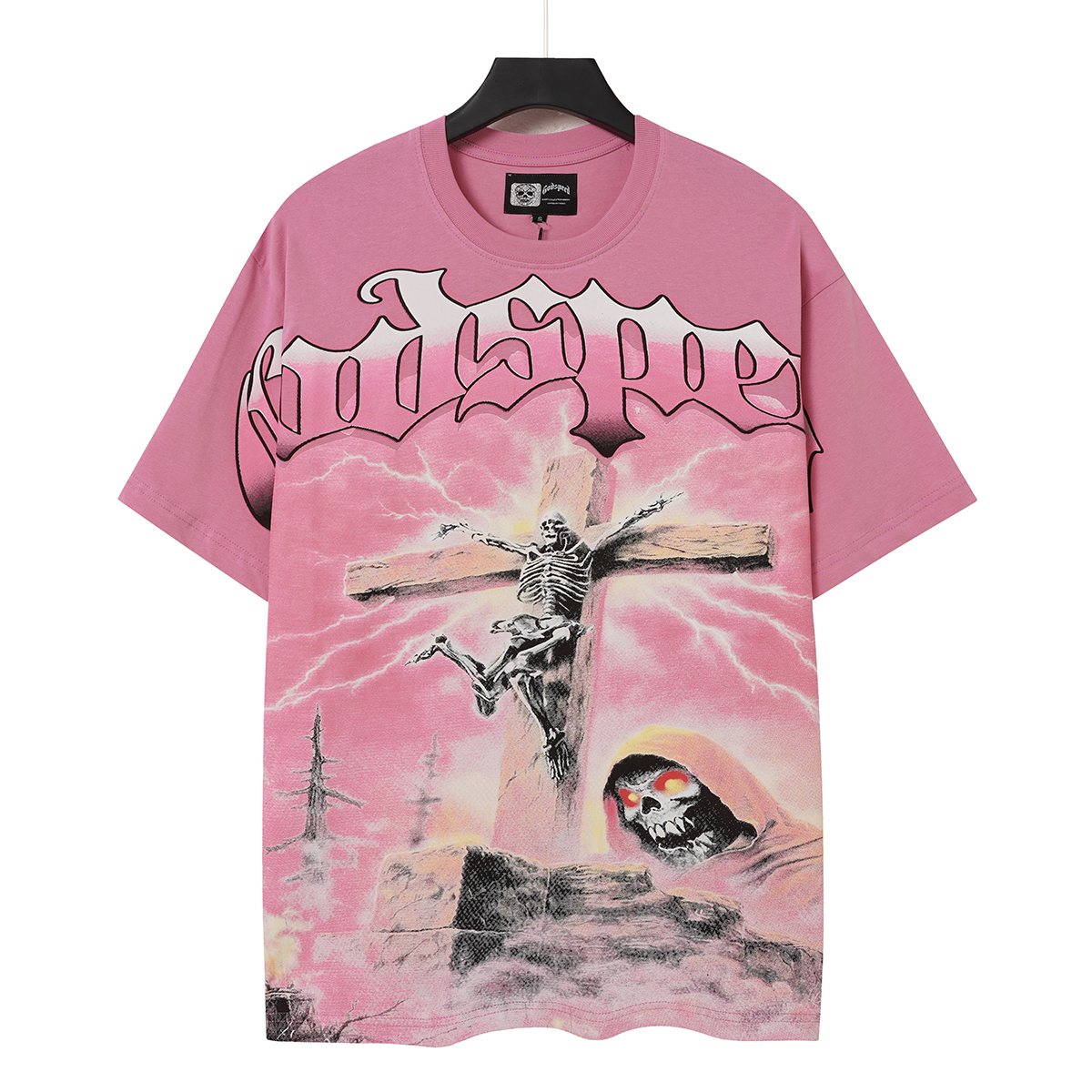 Godspeed Pink Graphic Short-Sleeve T-Shirt — front