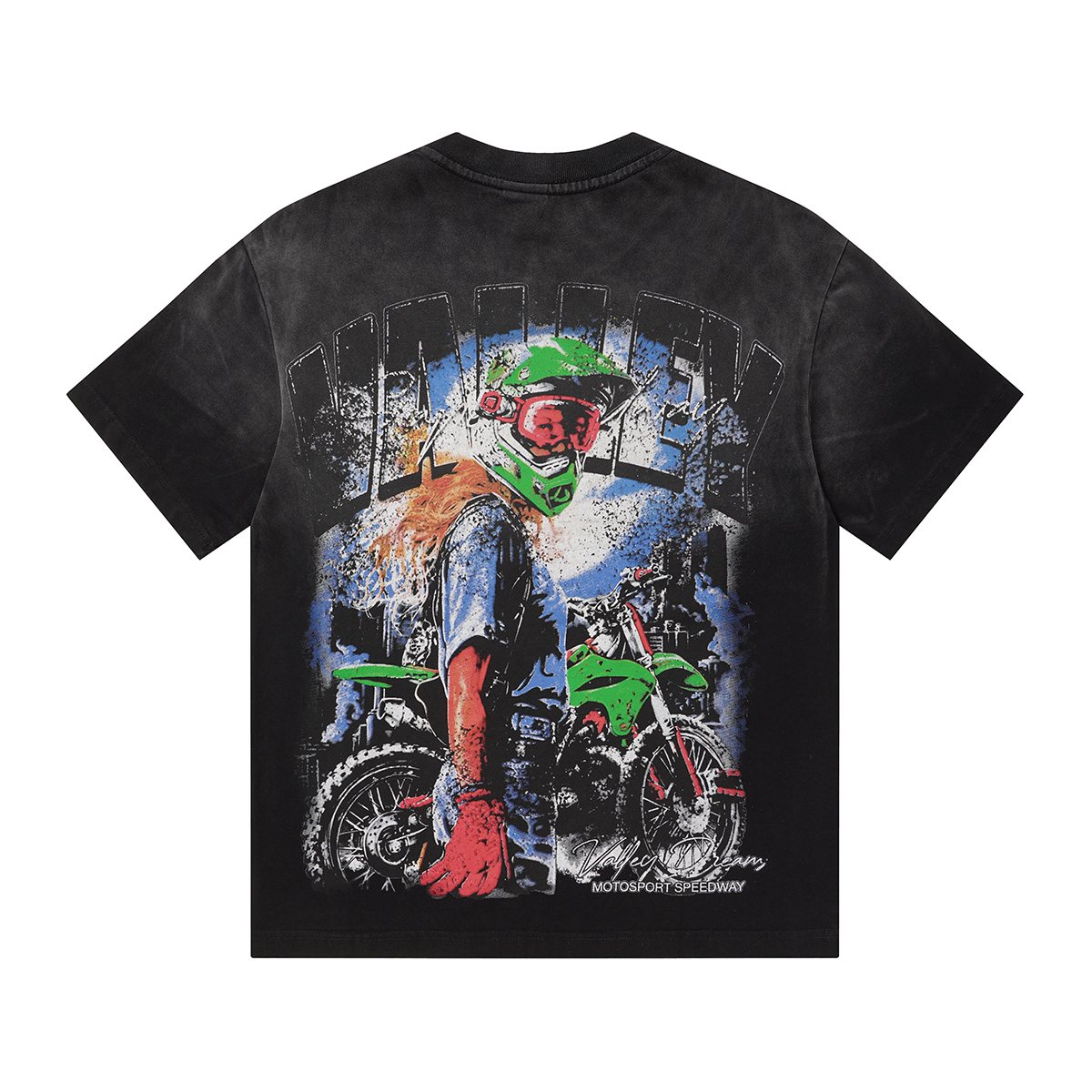 VALLEY Motorsport Speedway Graphic T-Shirt — back