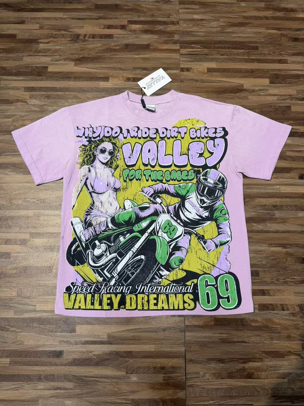 VALLEY Dirt Bike Racing Graphic T-Shirt — context