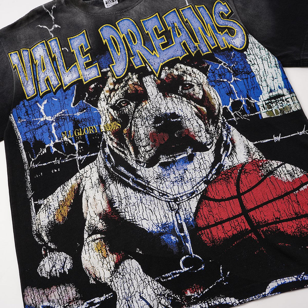 VALLEY Dog Basketball Graphic T-Shirt — detail