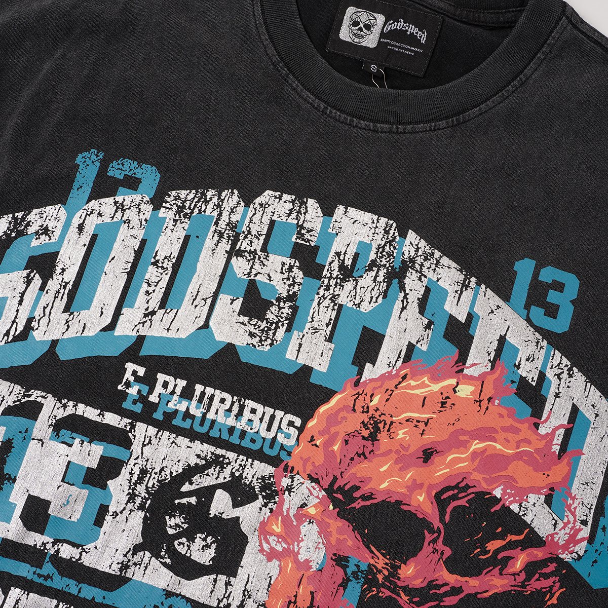 Godspeed E Pluribus 13 Graphic T-Shirt — detail