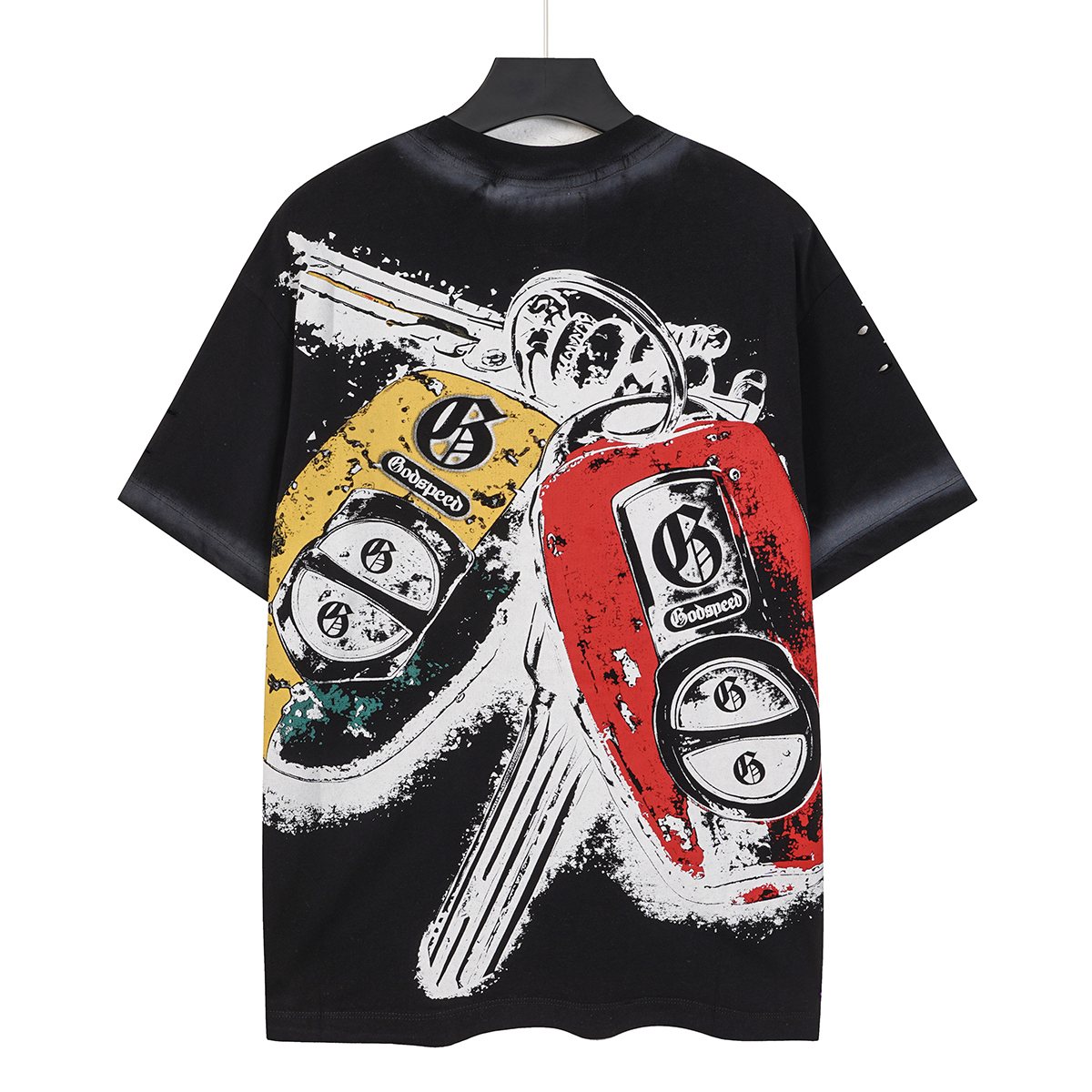 Godspeed Car Key Graphic T-Shirt — back