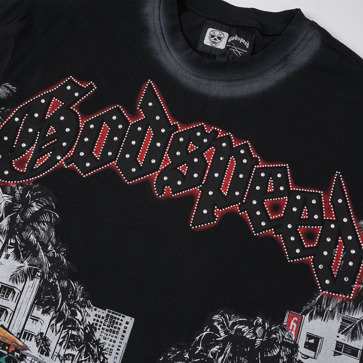 Godspeed Car Key Graphic T-Shirt — detail
