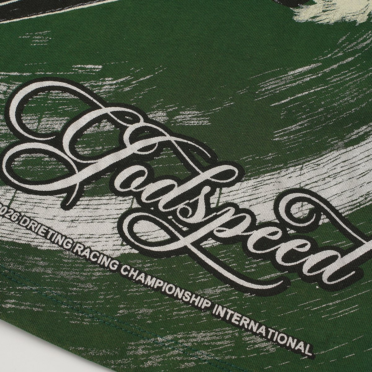 Godspeed Born to Drift Racing Graphic T-Shirt — detail