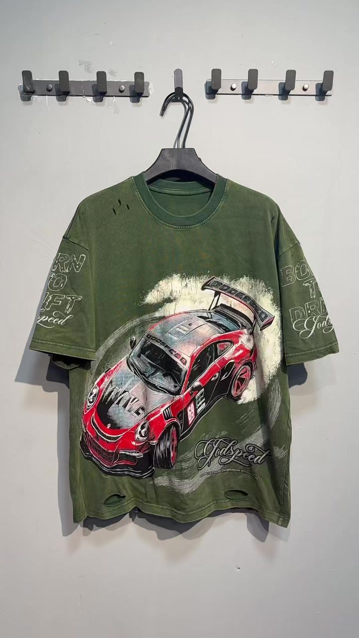 Godspeed Born to Drift Racing Graphic T-Shirt — context