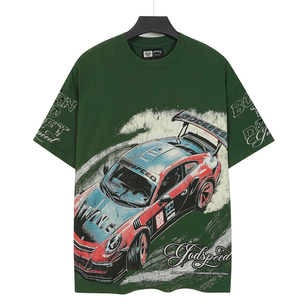 Godspeed Born to Drift Racing Graphic T-Shirt — hero