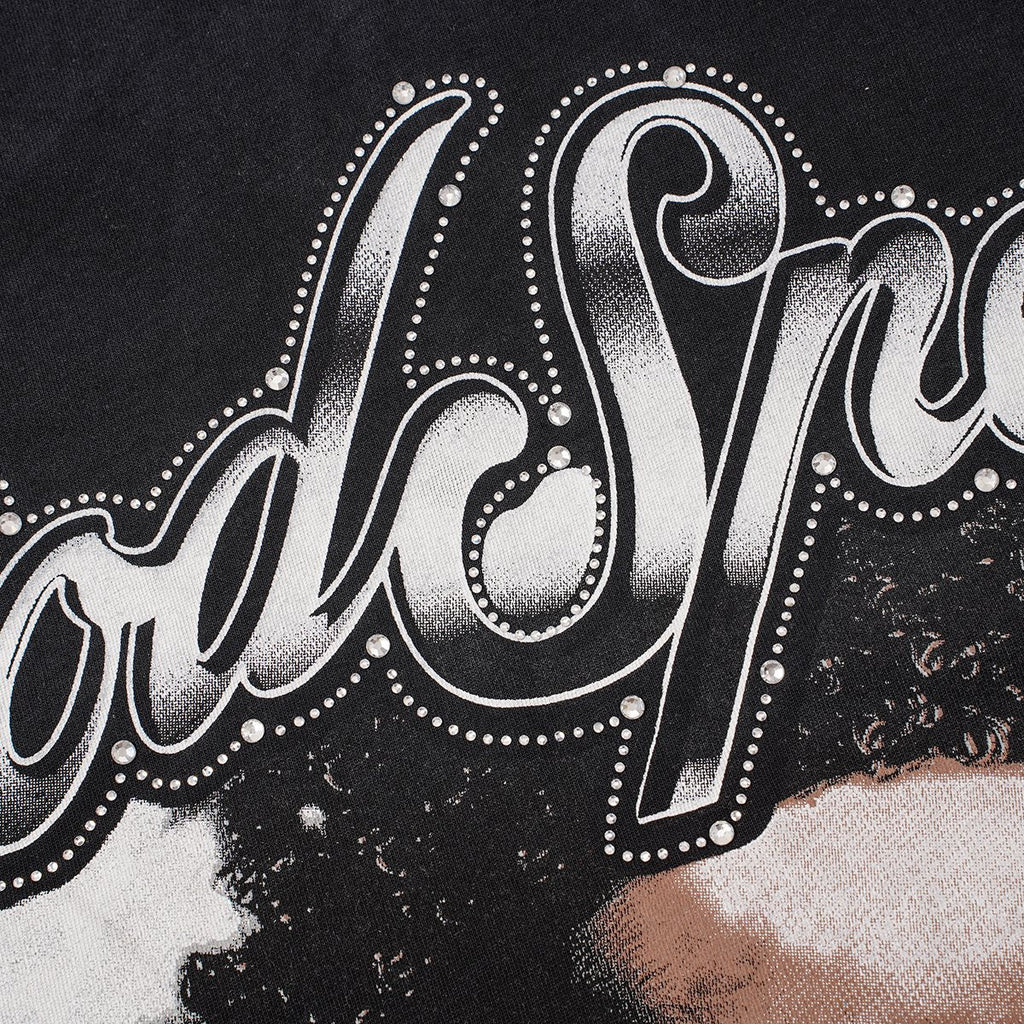 Godspeed Portrait Skull Distressed Short-Sleeve T-Shirt — detail
