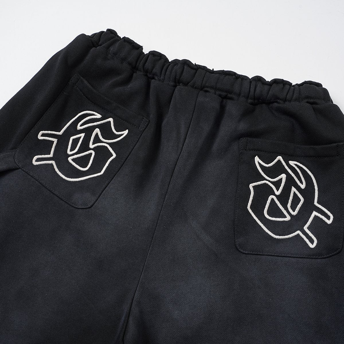 Godspeed Washed Graphic Sweat Shorts — detail
