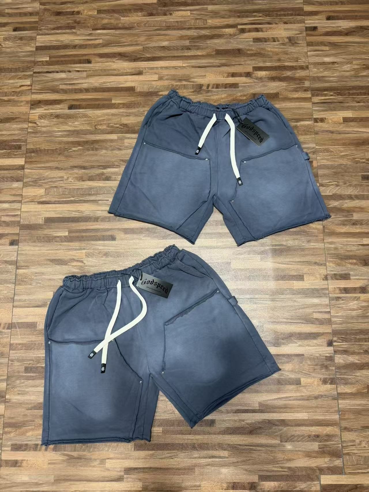 Godspeed Washed Graphic Sweat Shorts — context