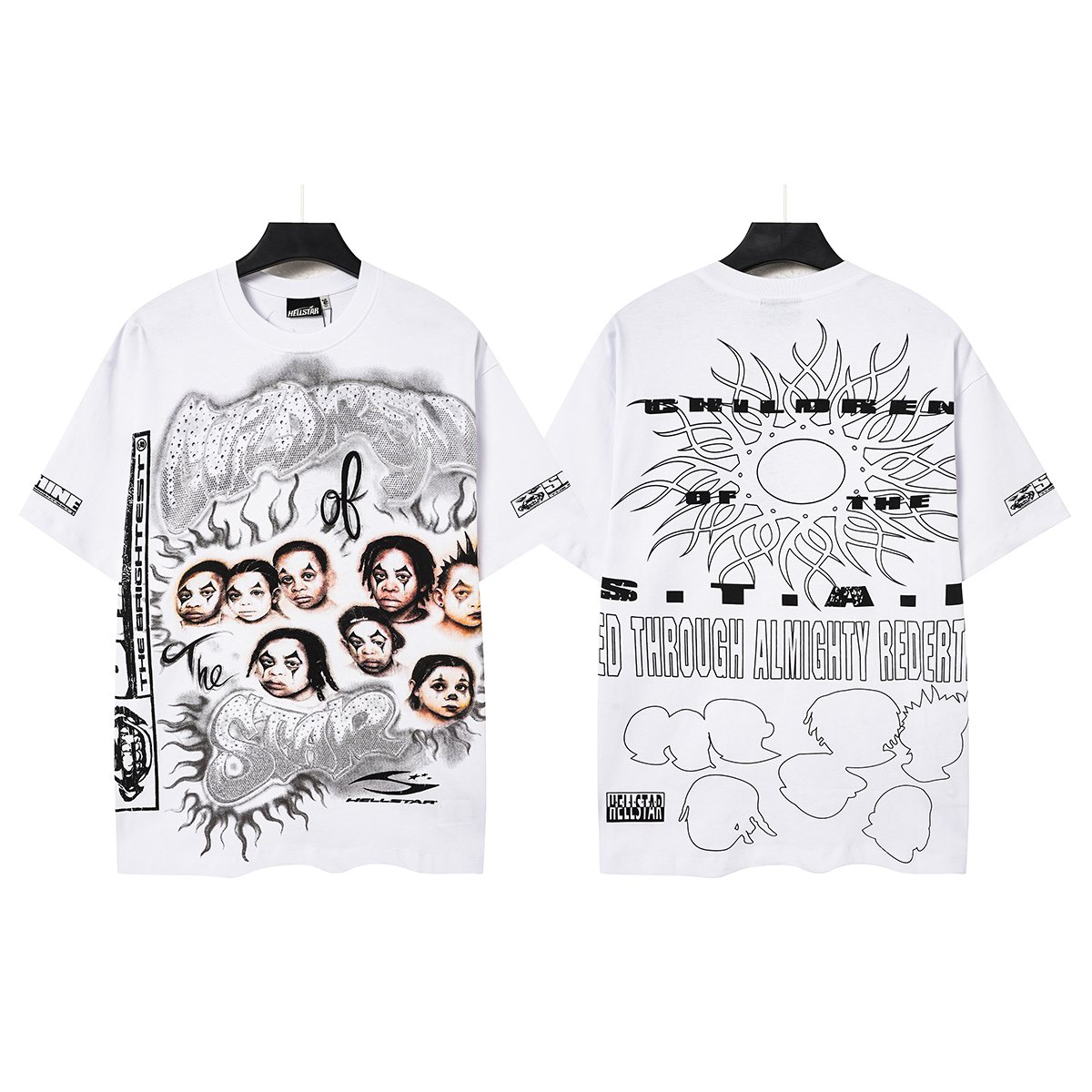 Hellstar Redemption Rhinestone Graphic T-Shirt — hero
