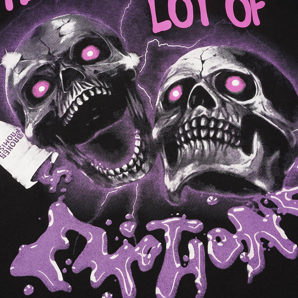 THAT'S A AWFUL LOT OF COUGH SYRUP Skull Graphic T-Shirt — detail