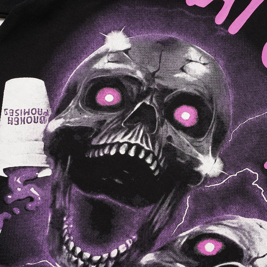 THAT'S A AWFUL LOT OF COUGH SYRUP Skull Graphic T-Shirt — detail