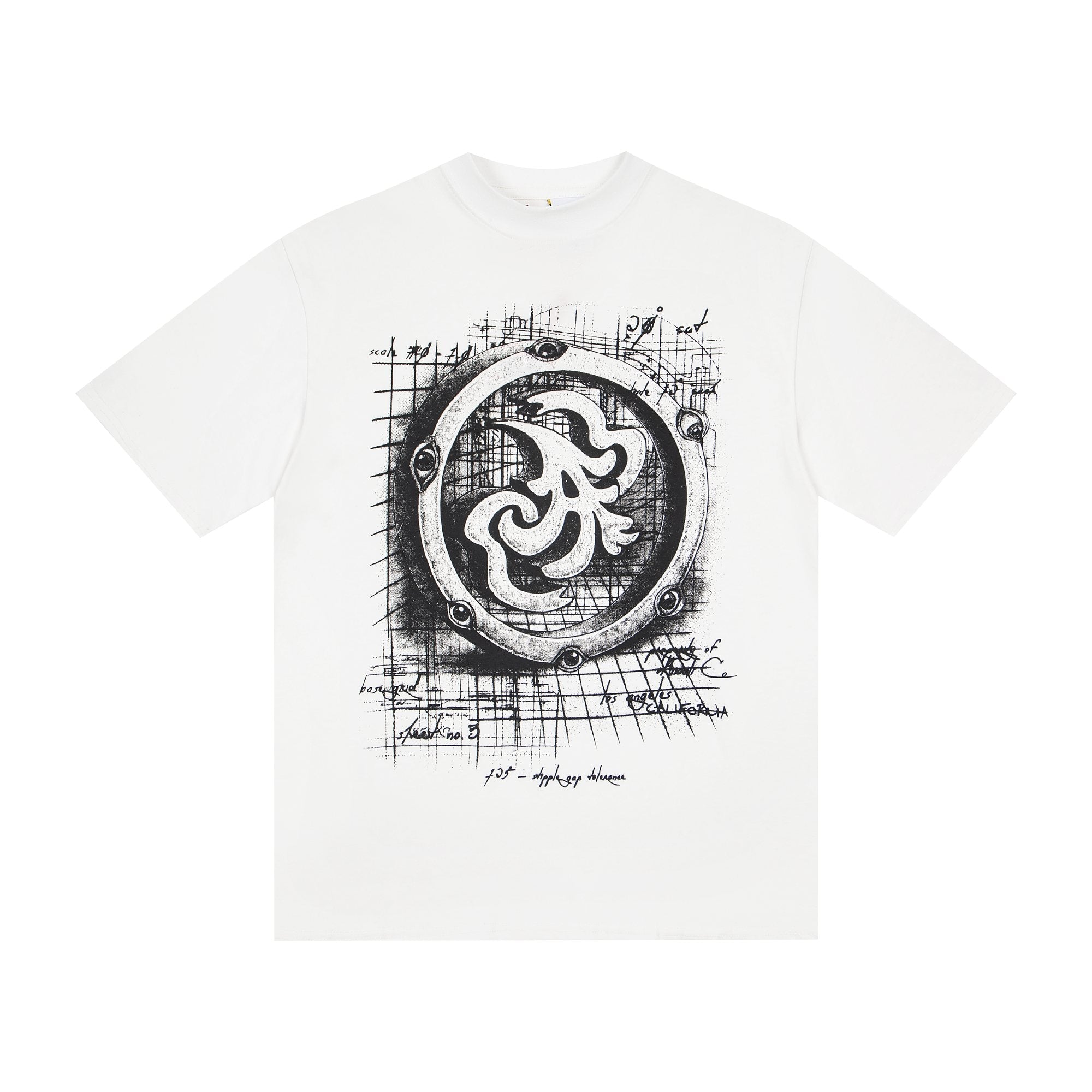 ASAALL White Graphic Short-Sleeve T-Shirt — hero
