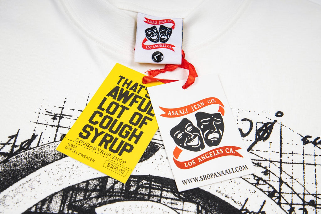 ASAALL White Graphic Short-Sleeve T-Shirt — hang_tag