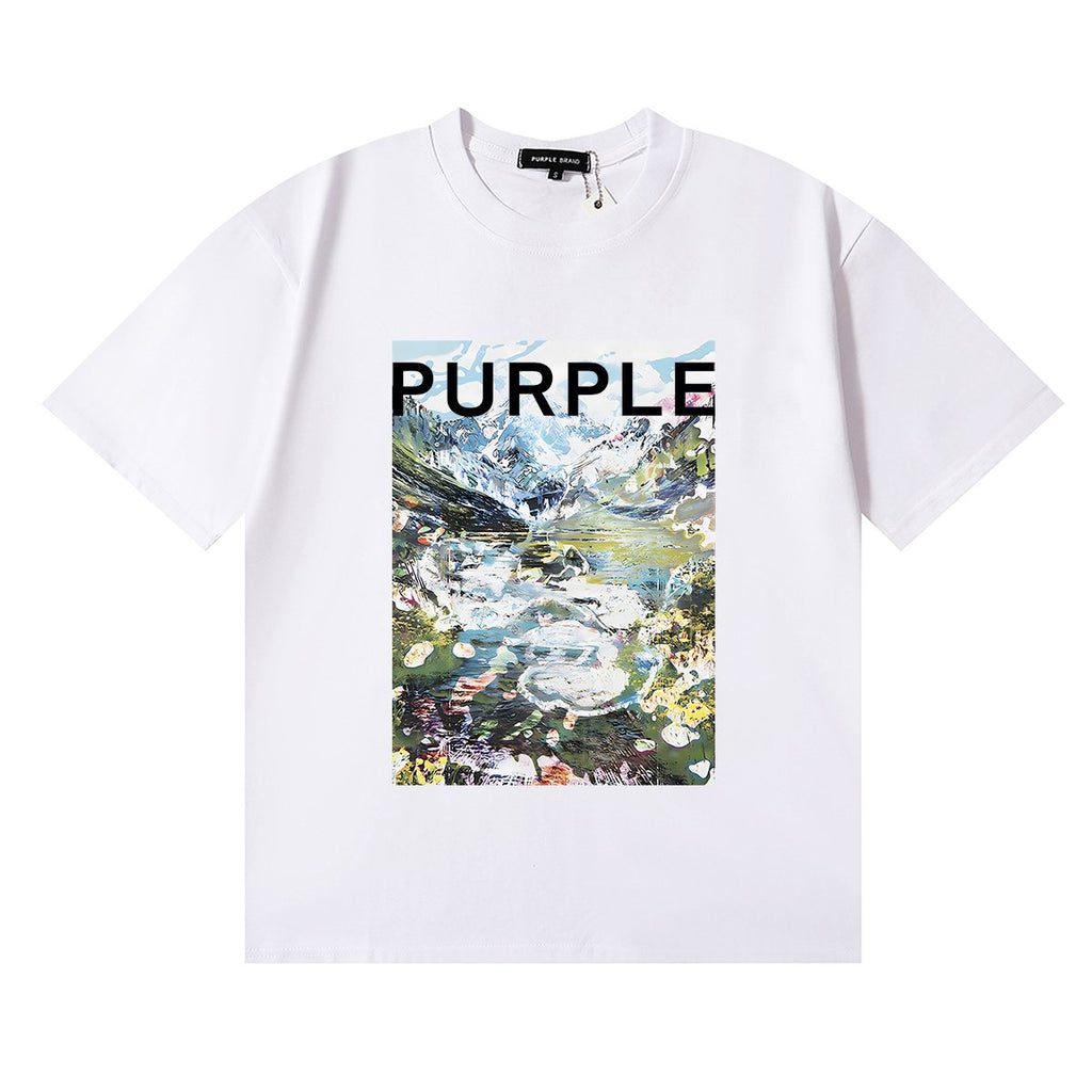 Purple Brand Landscape Graphic Short-Sleeve T-Shirt — hero