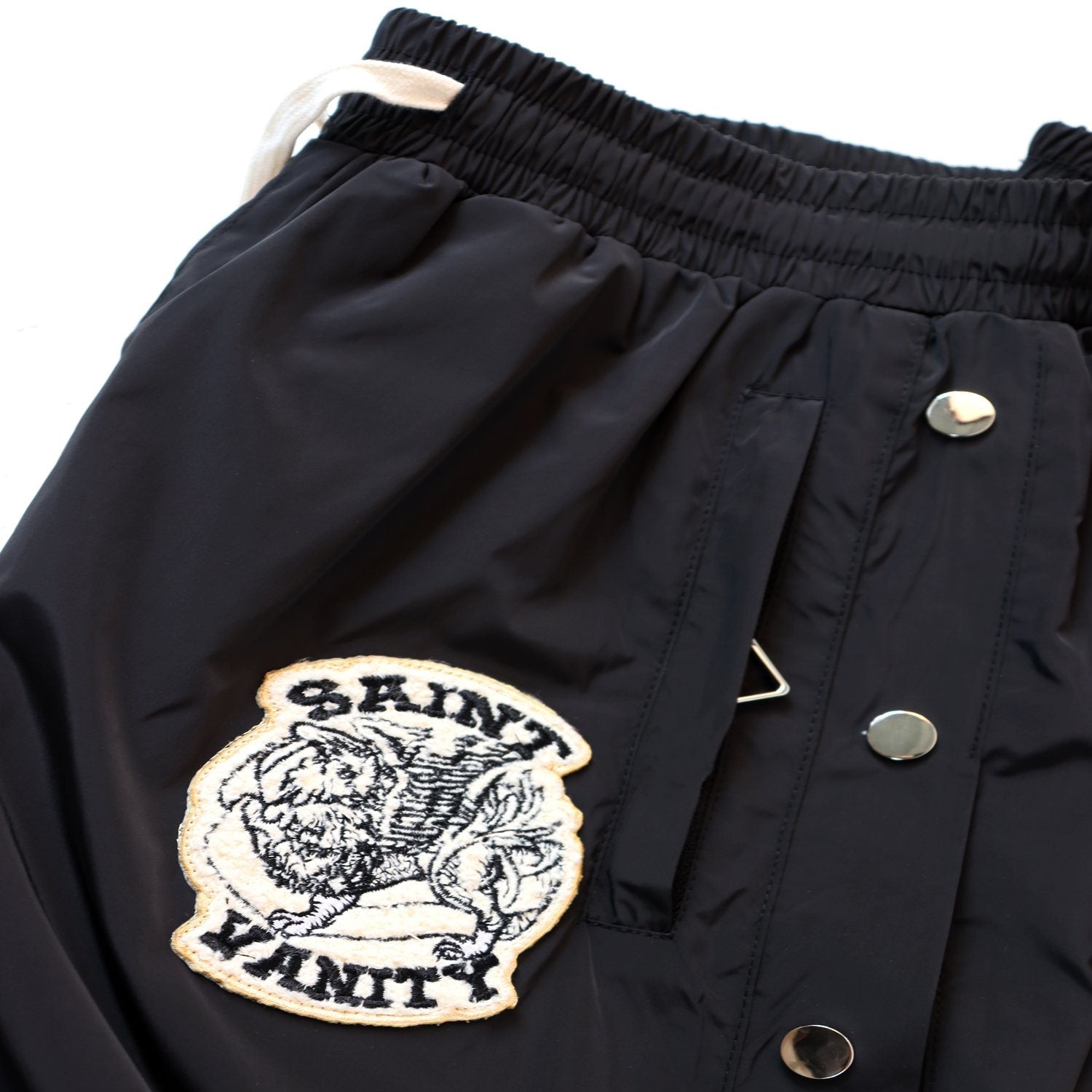 SAINT Vanity Patch Hooded Jacket & Snap-Pant Matching Set — detail