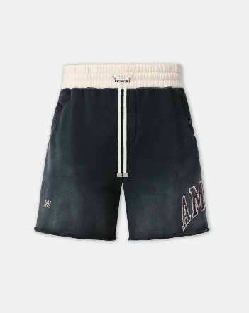 AMIRI Vintage Collegiate Graphic Shorts — front