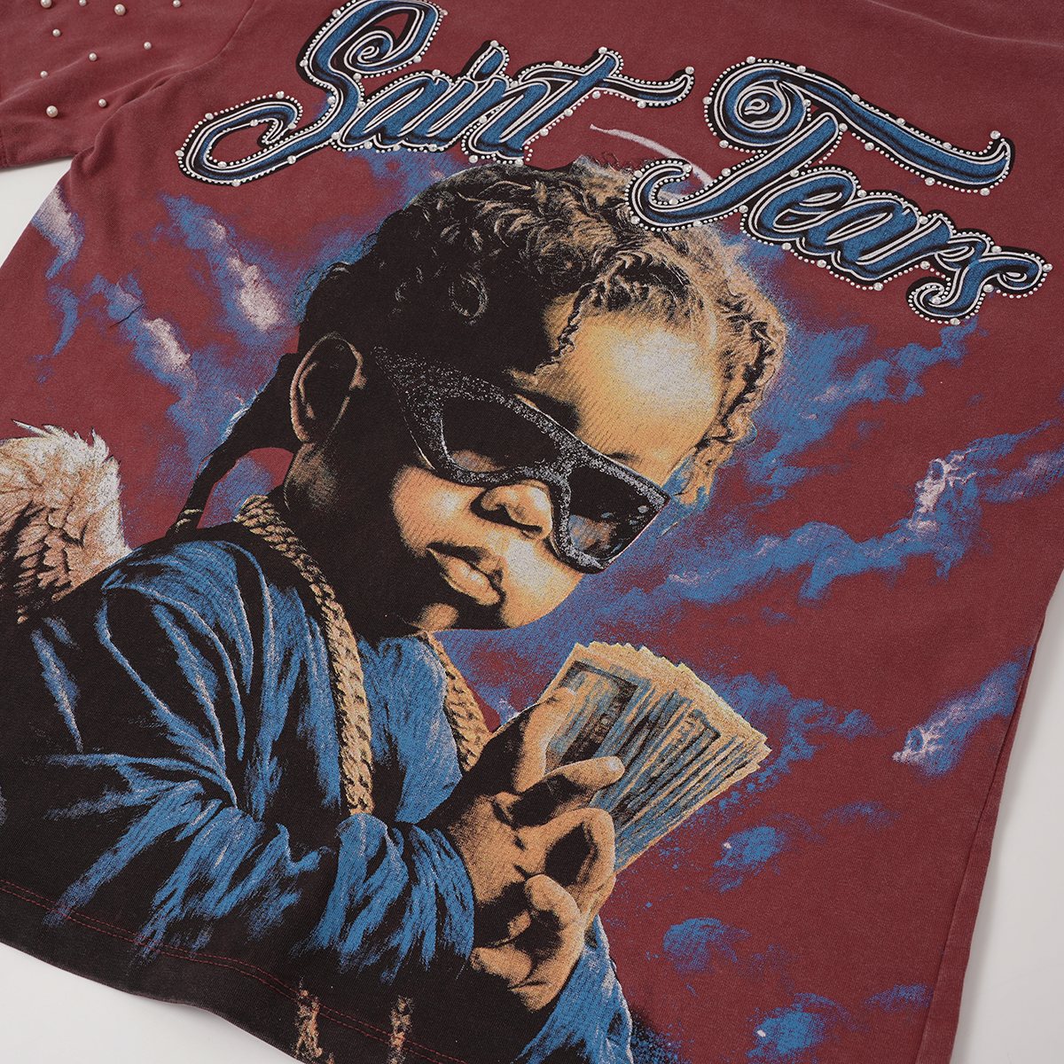 SAINT Tears Graphic Short-Sleeve T-Shirt — detail