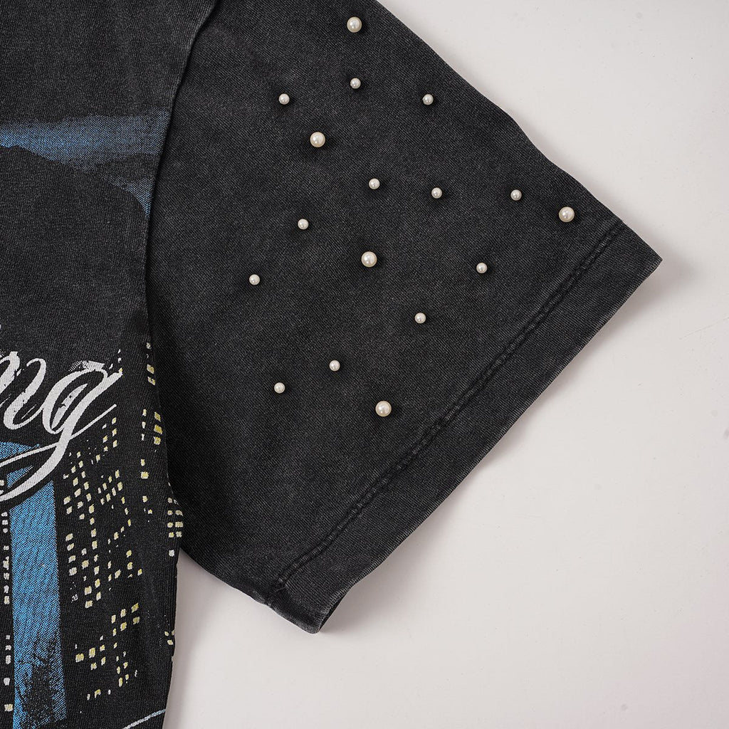 SAINT Racing Motorcycle Graphic T-Shirt — detail