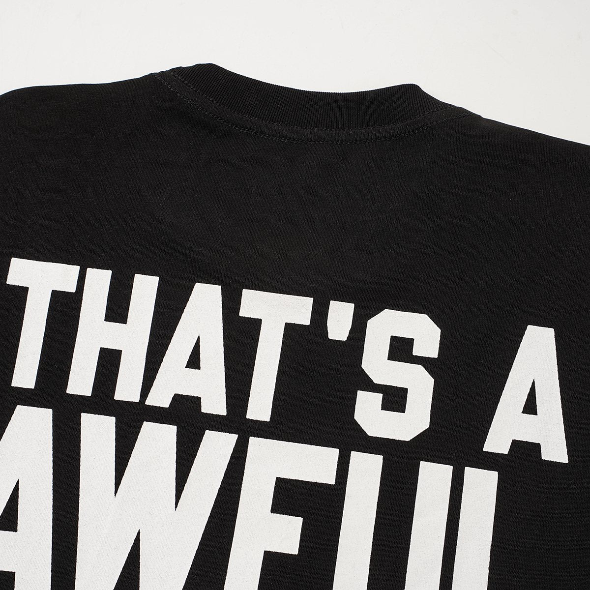 THAT'S A AWFUL LOT OF COUGH SYRUP Front & Back Graphic T-Shirt — detail