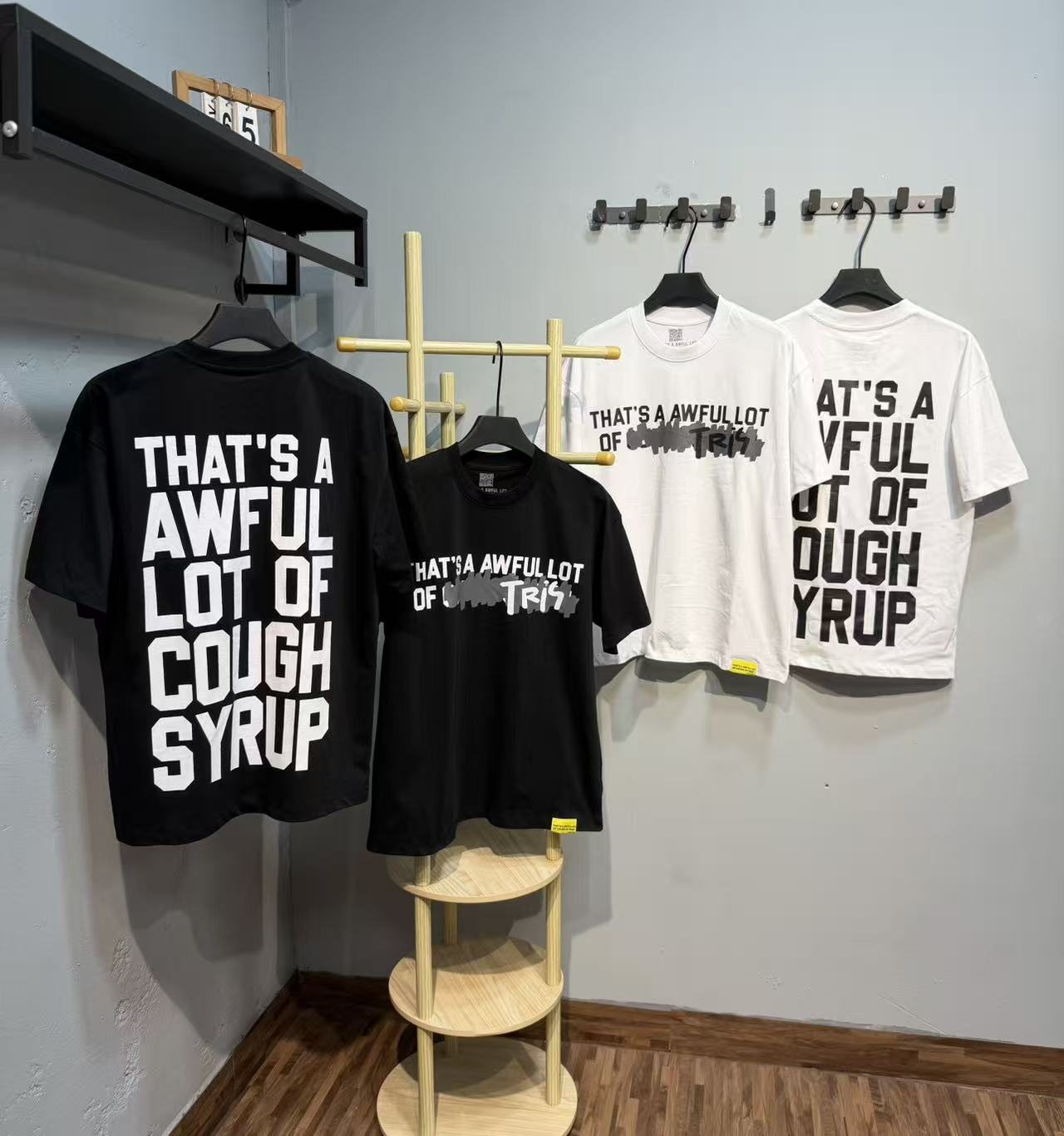 THAT'S A AWFUL LOT OF COUGH SYRUP Front & Back Graphic T-Shirt — context