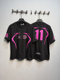 Hellstar Pink Oval 11 Graphic T-Shirt — front